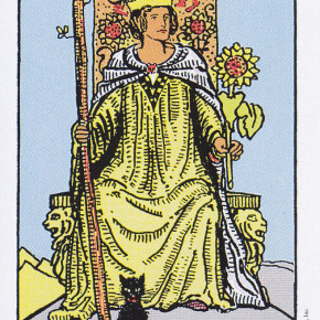 ワンドのクイーン　小アルカナ